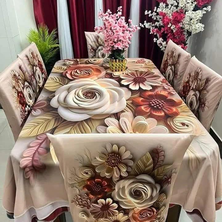 3D Chair Table Cover Code: NTM: 04