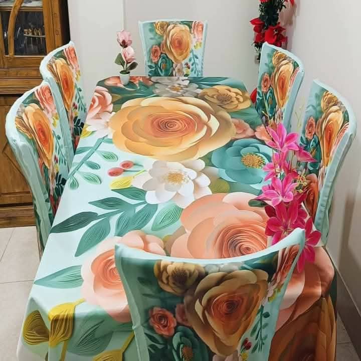 3D Chair Table Cover Code: NTM: 12